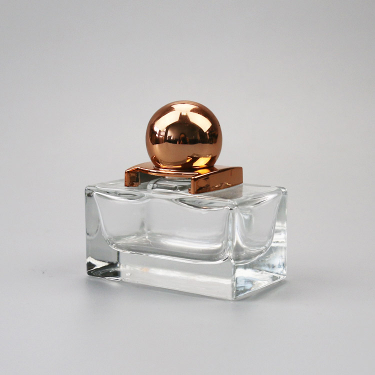 Unique square spray glass perfume bottle 30ml