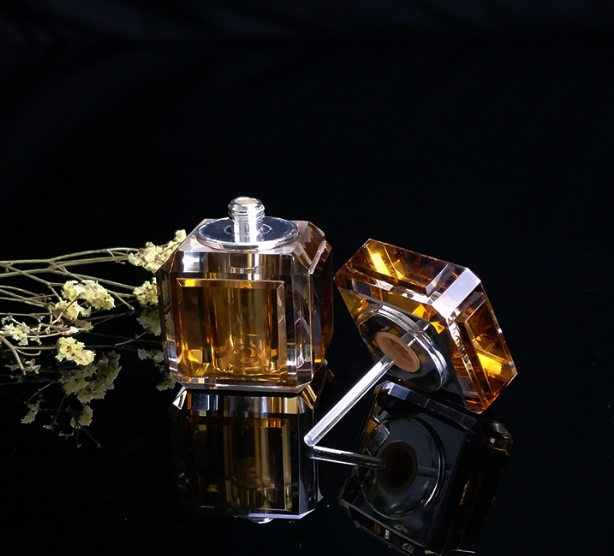 luxury champagne sales K9 3ml crystal glass perfume bottle